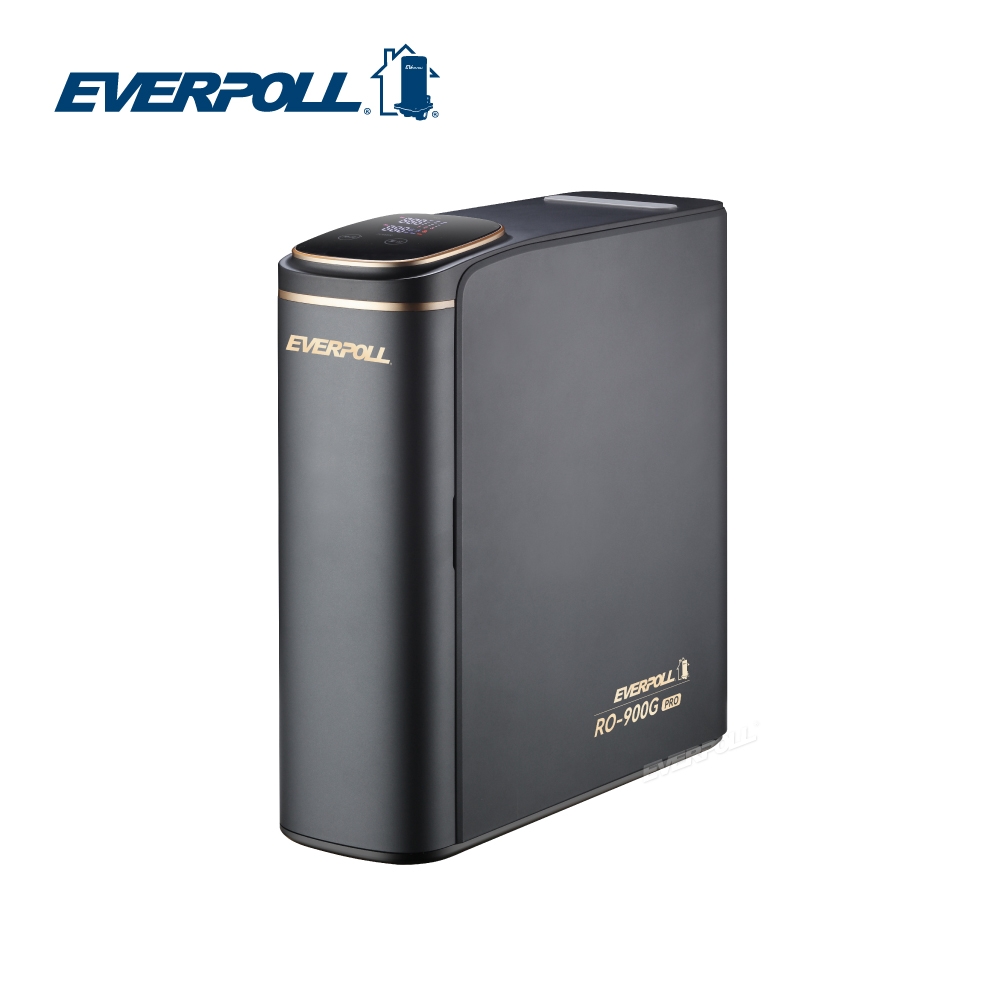 【EVERPOLL愛科濾淨】直出RO淨水器(尊爵黑)-含智能出水龍頭 (RO-900G PRO)