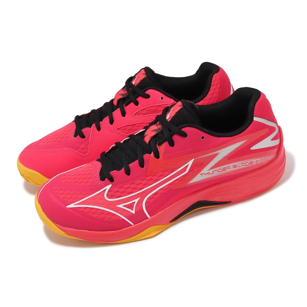 Mizuno 排球鞋 Thunder Blade Z 男鞋 女鞋 紅 橘 入門款 室內運動 羽排鞋 美津濃 V1GA2370-02