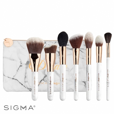 Sigma X BeautyyBird 聯名大理石紋臉部刷具7件組(附化妝包) The Dream Face Brush Set