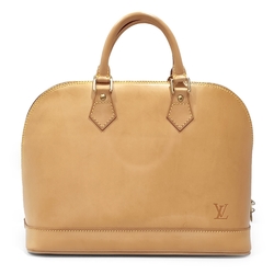 【Louis Vuitton 路易威登 】M85394 經典ALMA系列素面變色皮革手提包(絕版展示品)