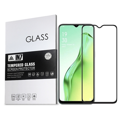 IN7 OPPO A31 (6.5吋) 高清 高透光2.5D滿版9H鋼化玻璃保護貼-黑色