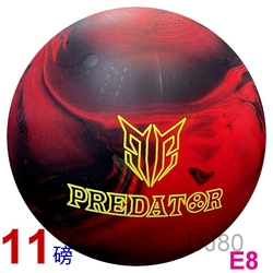 【DJ80 嚴選】美國品牌ELITE PREDATOR 終極戰士-頂級保齡球11磅(加重片-紅黑色)