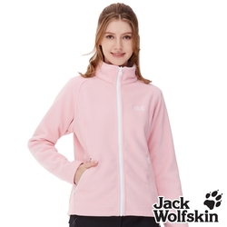 Jack wolfskin飛狼 女 撞色刷毛保暖外套 fleece『櫻花粉』