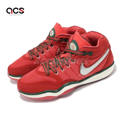 Nike 籃球鞋 Air Zoom G T Hustle 2 EP 男鞋 紅 銀 聖誕 氣墊 緩衝 運動鞋 DJ9404-601
