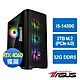 華碩B760平台[天雲戰警]i5-14500/32G/RTX 4060/2TB_M2 product thumbnail 1