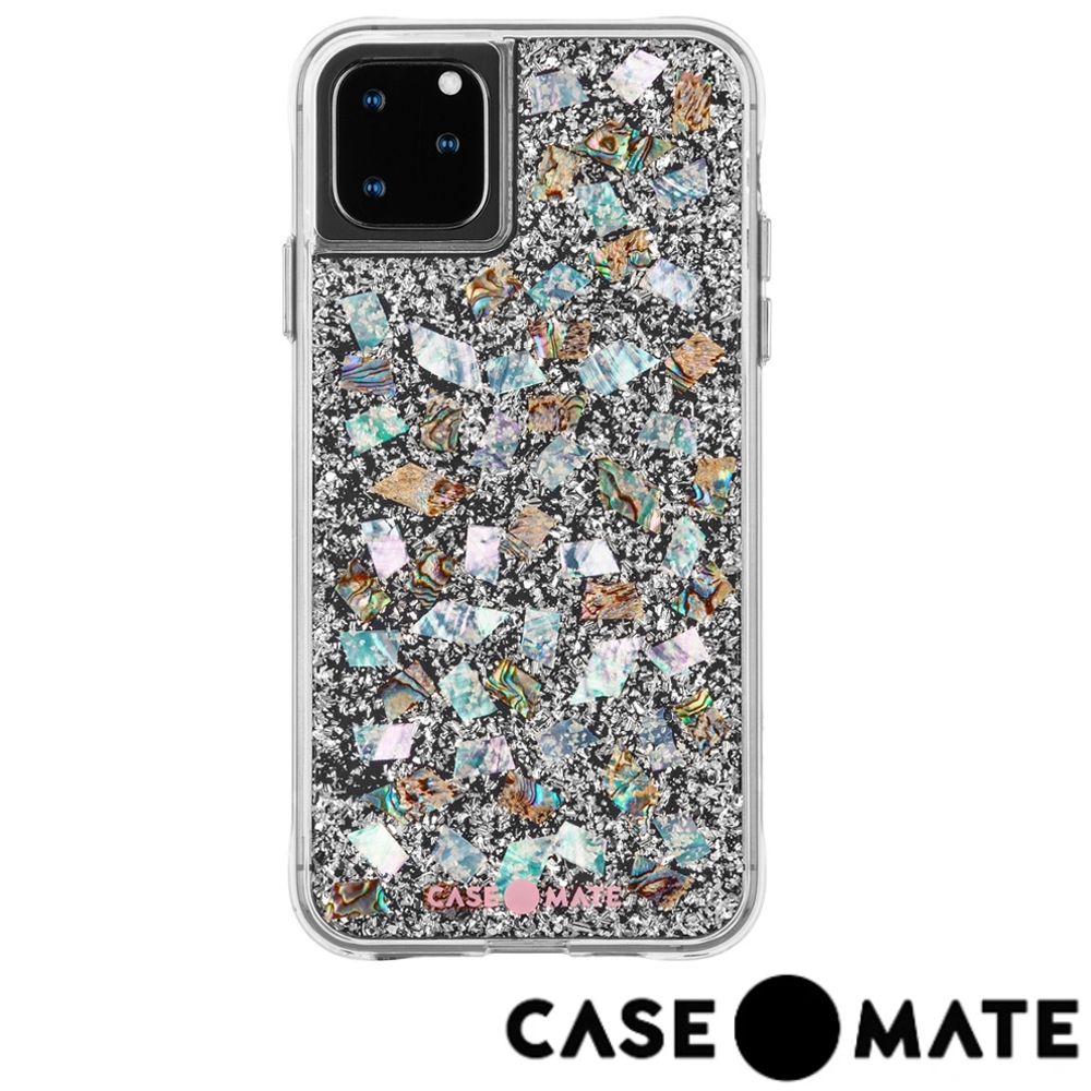 美國 Case-Mate iPhone 11 Pro Karat 防摔手機保護殼-貝殼銀箔