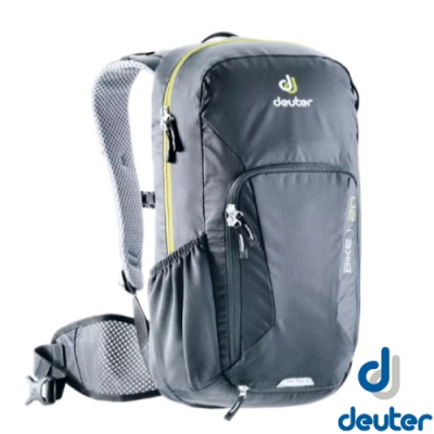 Deuter 新 Bike II 20L 全功能拔熱式透氣單車健行背包(附防水背包套)_黑