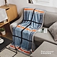 絲薇諾 花格子-藍 150×200cm法蘭絨毯包邊四季毯 product thumbnail 1