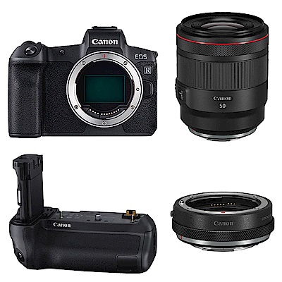 Canon EOS R + RF 50mm f1.2L +轉接控制環+BG-E22(公司貨