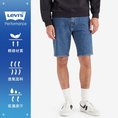 Levi s 男款 405低腰膝上彈性牛仔短褲