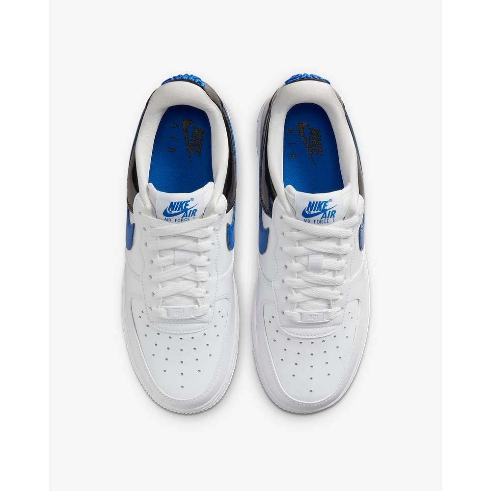 NIKE W AIR FORCE 1 07 ESS SNKR 女休閒運動鞋-白黑藍-DQ7570400