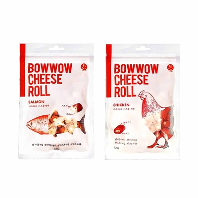 【BOWWOW】高鈣起司捲(雞肉/鮭魚)120g x3包