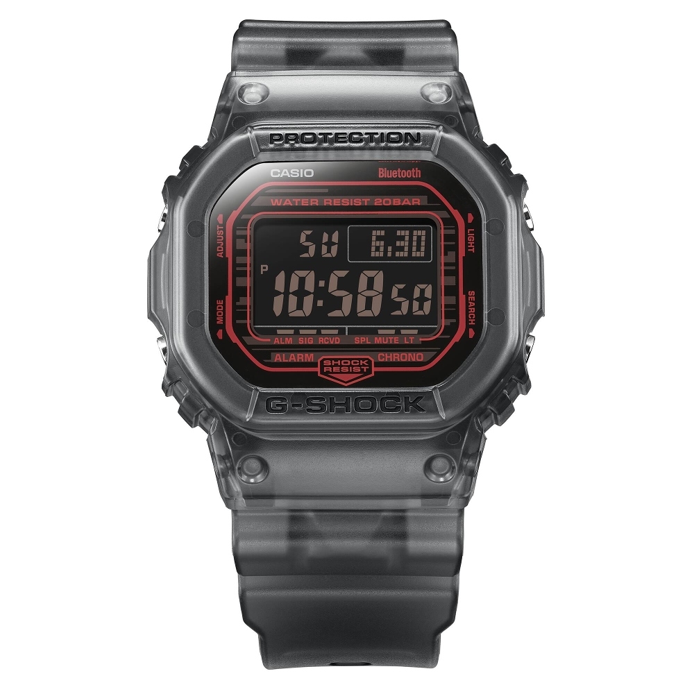 CASIO卡西歐G-SHOCK藍牙連結功能電子錶(DW-B5600G-1) | G-SHOCK