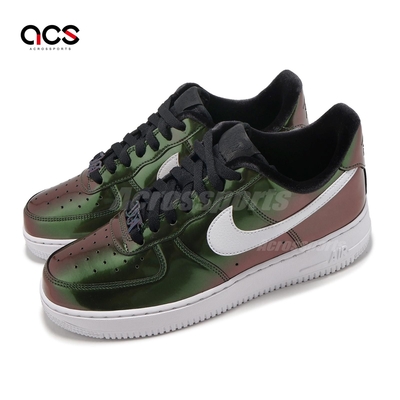 Nike 休閒鞋 Wmns Air Force 1 07 LV8 女鞋 黑白 Iridescent AF1 FV1173-010