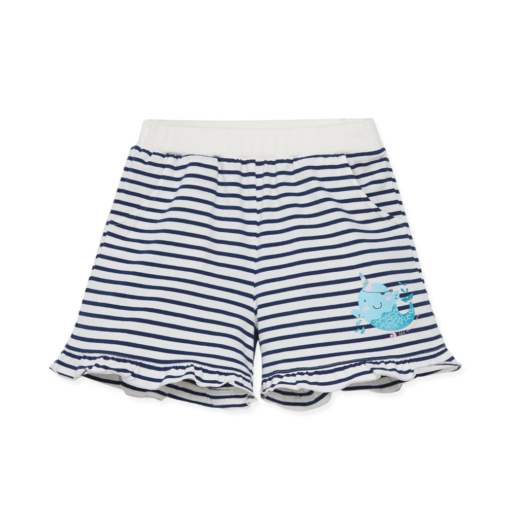 【麗嬰房】 EASY輕鬆系列 女童海盜樂園口袋短褲 (76cm~130cm)