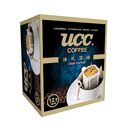 UCC 法式深焙濾掛式咖啡12入x9盒組