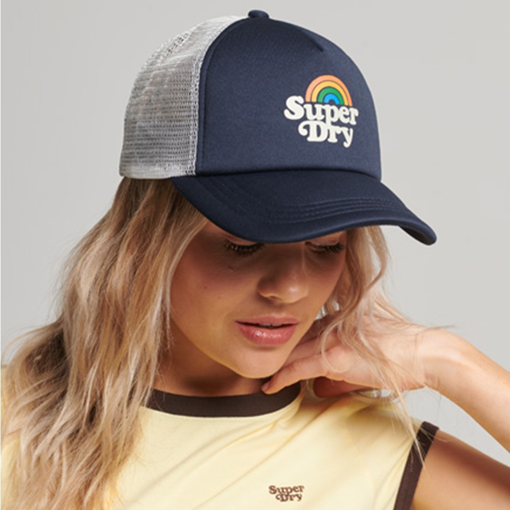 SUPERDRY 棒球帽 Vintage Trucker 海軍藍