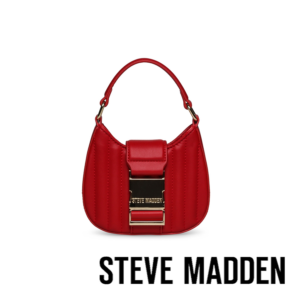 STEVE MADDEN-BMIREN 皮帶釦壓紋小包-紅色