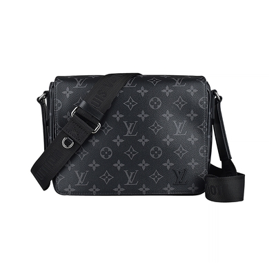 Authentic LOUIS VUITTON Monogram Eclipse District PM M46255 #M46