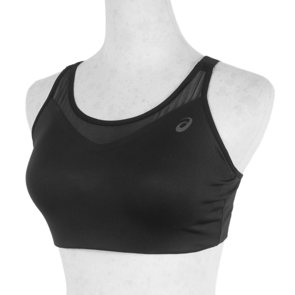 Asics [2012B911-001] 女 運動內衣 中強度 海外版 跑步服 支撐 吸濕 快乾 亞瑟士 黑