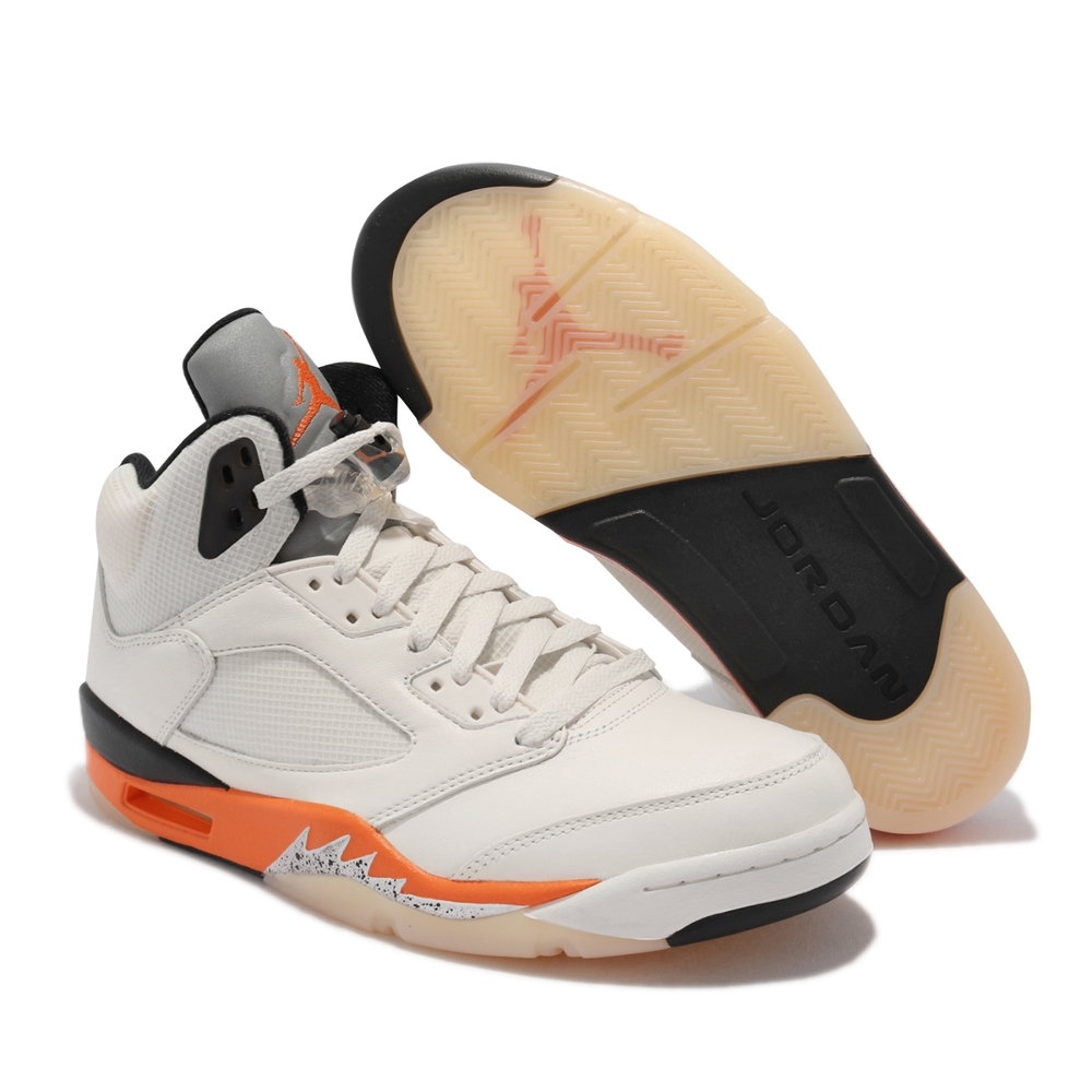 Nike 籃球鞋Air Jordan 5 Retro 男鞋經典款AJ5 復刻反光灌碎籃板穿搭白