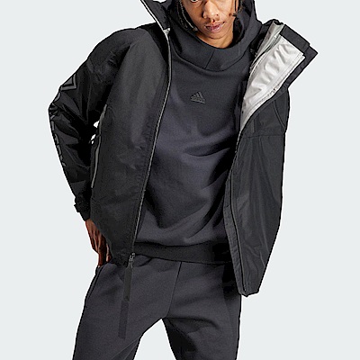Adidas Myshelter GTX [HZ8486] 男 立領 外套 亞洲版 防雨 反光 運動 戶外 保暖 黑