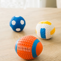 寵愛有家-寵物玩具乳膠發聲耐咬耐磨玩具球3入組(耐咬玩具)