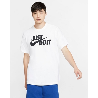 Nike AS M NSW TEE JUST DO IT SWOOSH 男短袖上衣-白-AR5007100