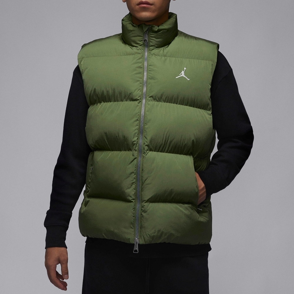 NIKE AS M J ESS STMT ECO VEST 男背心-綠-FB7308340