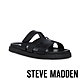 STEVE MADDEN-MAYVEN 皮革一字帶平底H涼拖-黑色 product thumbnail 1