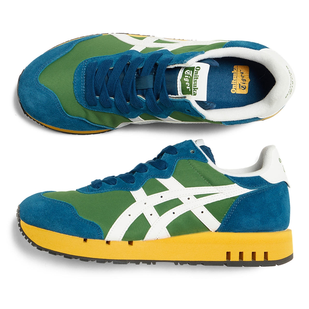 Onitsuka Tiger】鬼塚虎- 藍綠色拼接X-CALIBER 休閒鞋(1183C044-300 