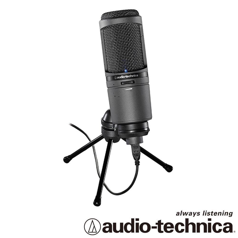 audio-technica 靜電型電容式麥克風  AT2020USBi