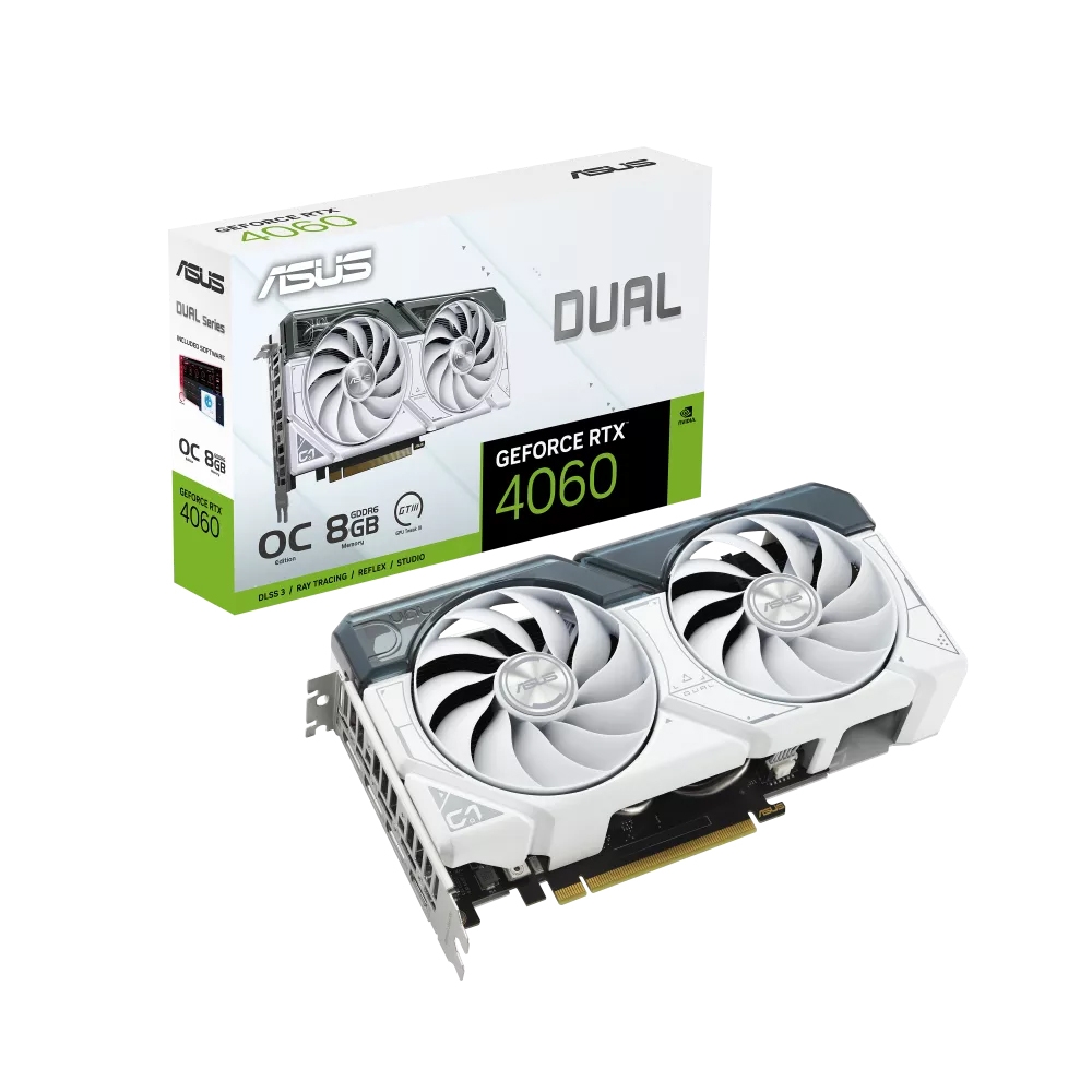 華碩DUAL-RTX4060-O8G-WHITE 顯示卡| RTX 30系列| Yahoo奇摩購物中心