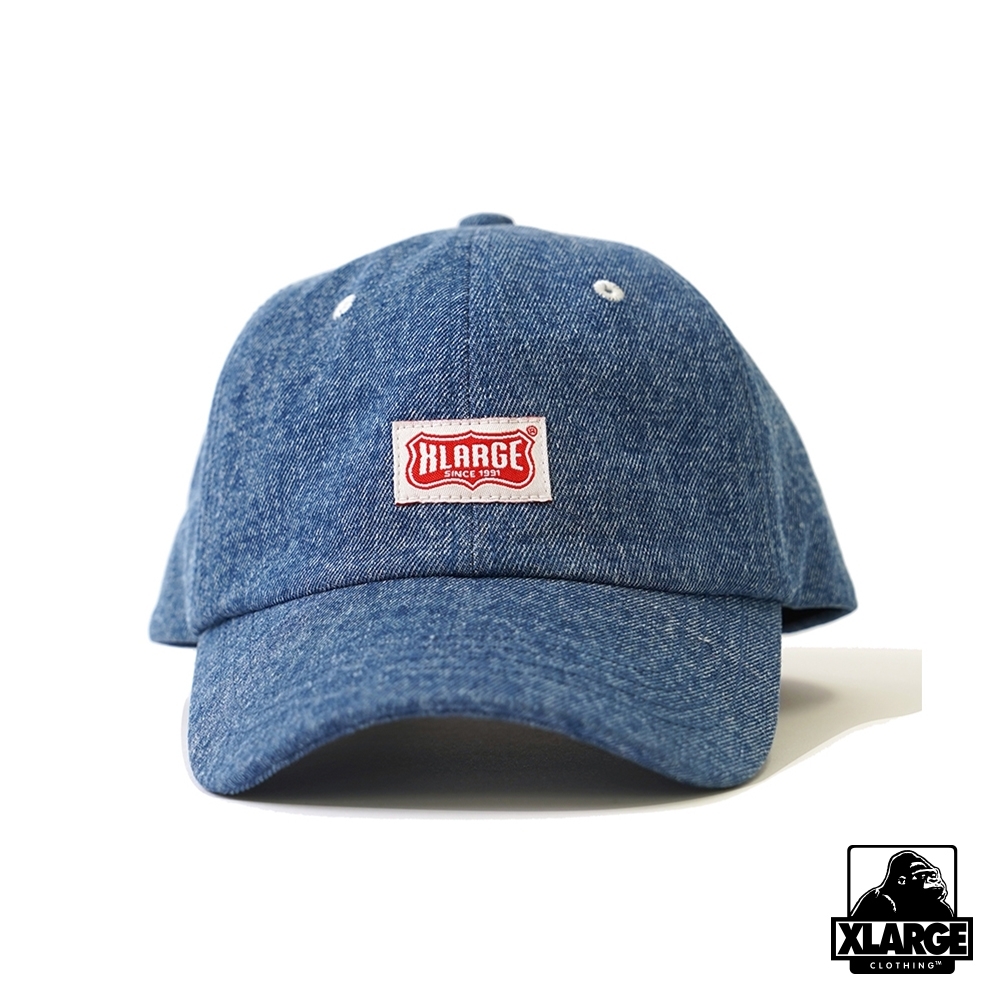 XLARGE WORK LOGO PATCHED 6PANEL CAP老帽-淺藍