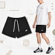 Nike 短褲 Club Flow 男款 黑 白 寬鬆 網布 抽繩 開衩 小勾 DX0736-010 product thumbnail 1