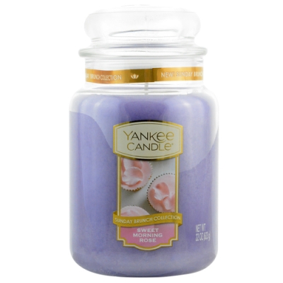 YANKEE CANDLE 香氛蠟燭-早晨玫瑰 623g