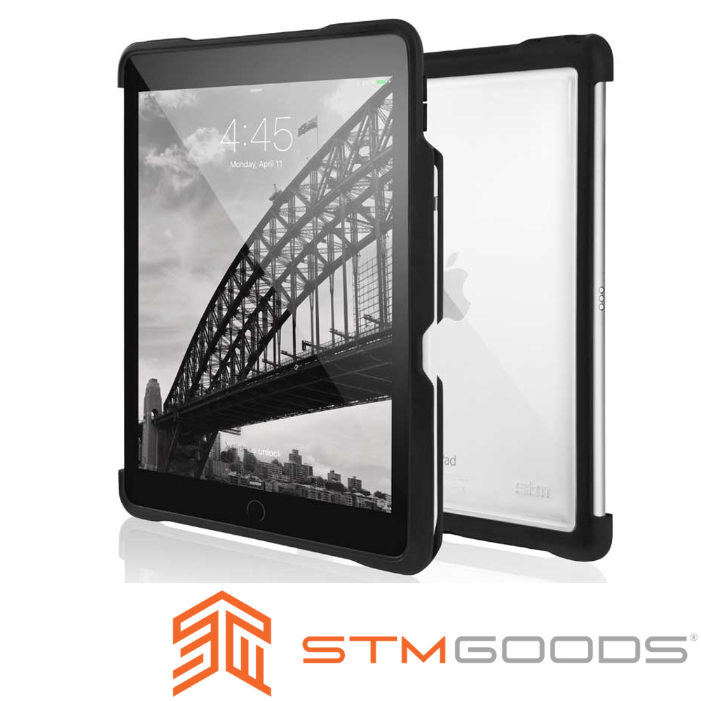 澳洲STM Dux Shell Duo iPad Air (第三代) 專用軍規防摔殼-黑