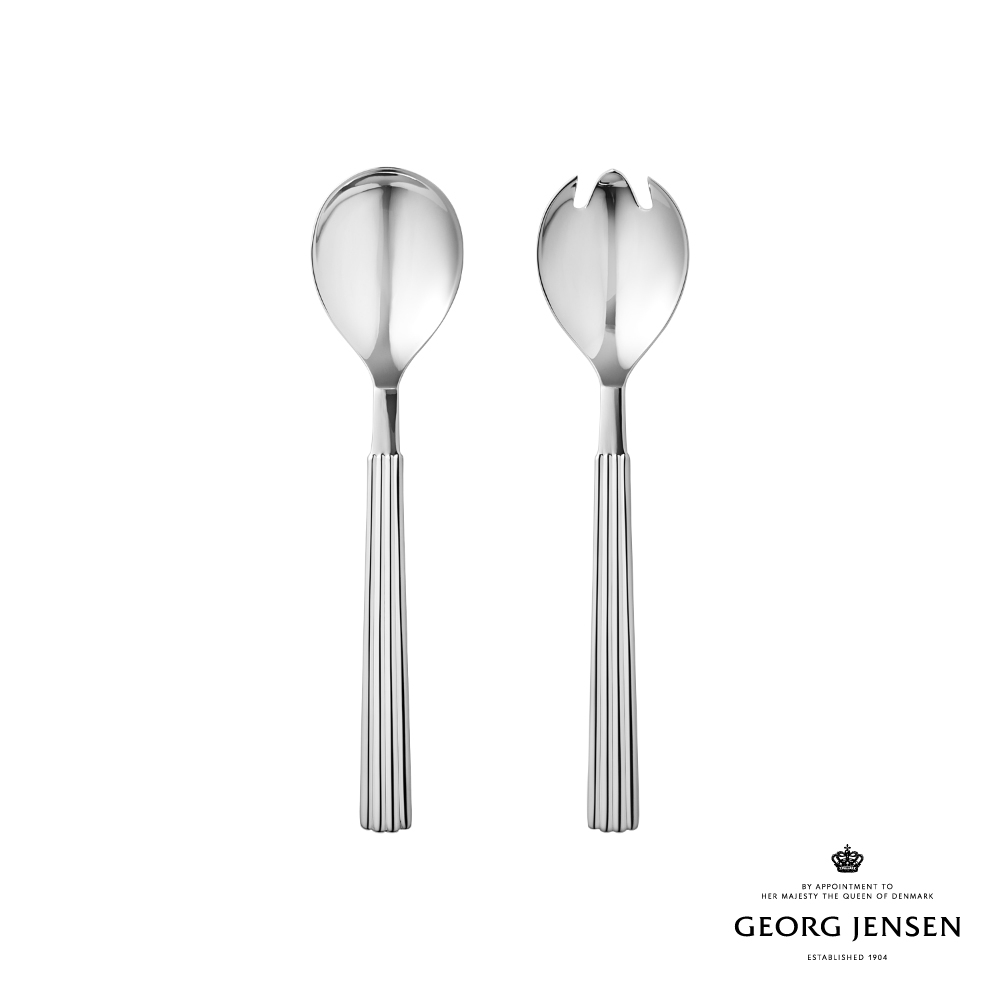 Georg Jensen 喬治傑生 BERNADOTTE 沙拉盤套組