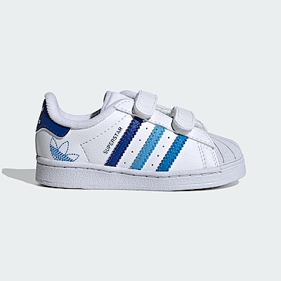 Adidas Superstar CF I IF3599 小童 休閒鞋 經典 貝殼頭 魔鬼氈 舒適 百搭 白藍