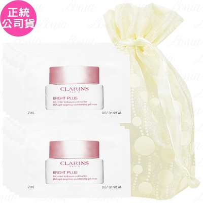 CLARINS 克蘭詩 氧氣亮白淡斑水凝霜(2ml)*10旅行袋組(公司貨)