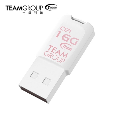 TEAM十銓科技 C171 琴鍵隨身碟16GB-白