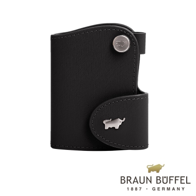 BRAUN BUFFEL 德國小金牛 - HOMME-M系列感應器鑰匙包 - 黯黑