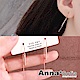 AnnaSofia 金秘書款U型雙垂鍊 耳針耳環(金系) product thumbnail 1