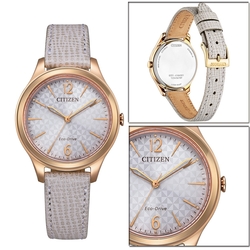 CITIZEN 星辰 LADY S  Eco-Drive 典雅大方時尚腕錶(EM0509-10A)