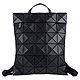 ISSEY MIYAKE 三宅一生 BAOBAO 黑色皮質方格6x7拉鍊後背包 product thumbnail 1