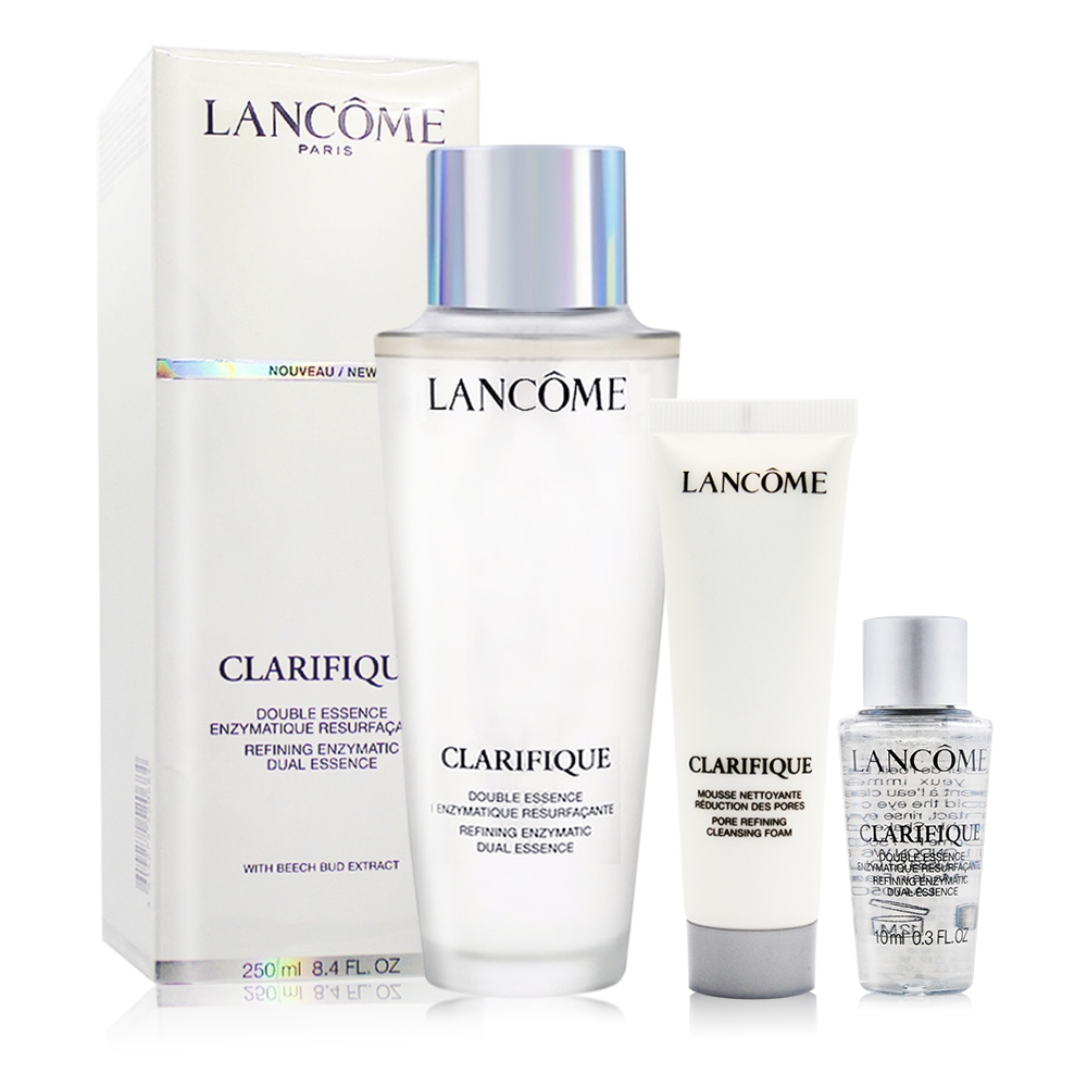 LANCOME 蘭蔻 超極光活粹晶露250ml航版+淨緻毛孔洗面乳30ml贈10ml