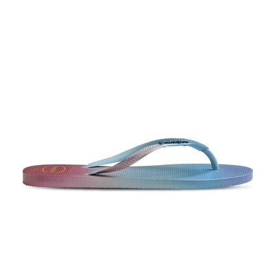 Havaianas Slim Gradient Sunset 女鞋 藍粉色 漸層 夾腳 拖鞋 4146908-0001W