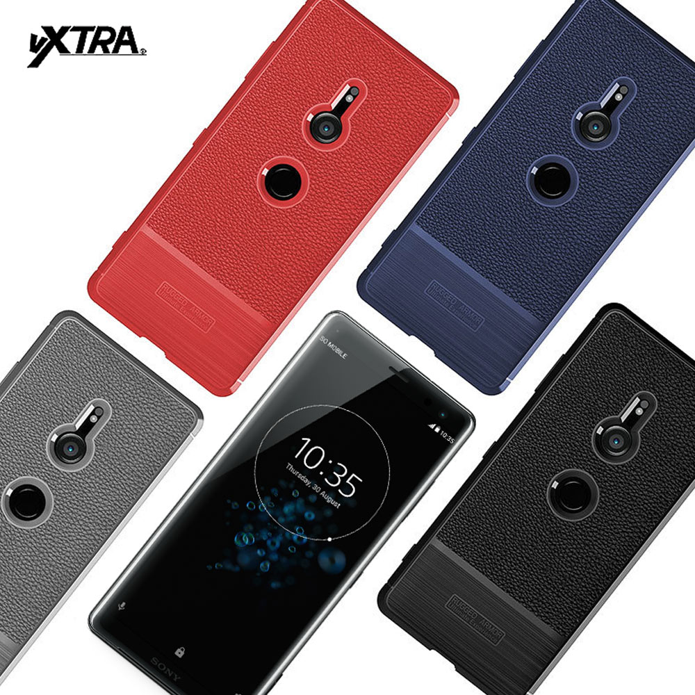 VXTRA SONY Xperia XZ3 防滑手感皮紋 軟性手機殼