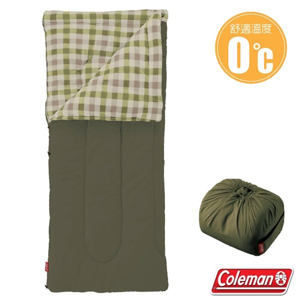 美國 Coleman EZ 橄欖葉刷毛睡袋(84×190cm.舒適溫度0℃以上)_CM-33802
