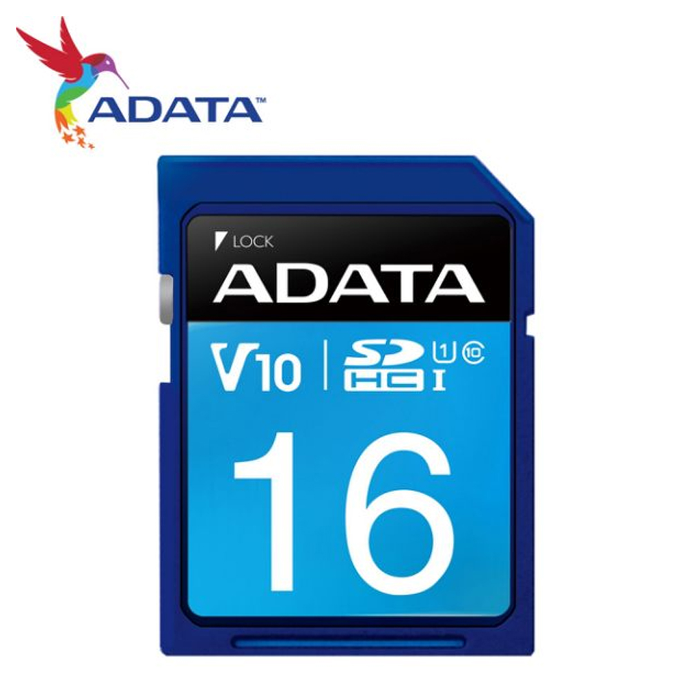 ADATA 威剛 16G 100MB/s SDHC UHS-I U1 V10 記憶卡